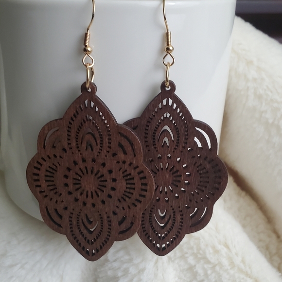 Jewelry - 3/ $15 New Bohemian Wooden Earrings